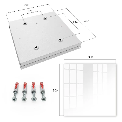 Wall mounted key box White