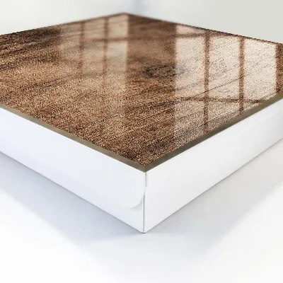 Wall-mounted key box with wood texture finish