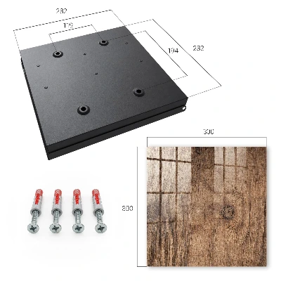 Key box for wall Wood texture