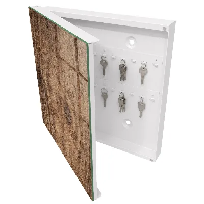 Key box for wall Wood texture