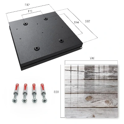 Key box for wall Wood texture