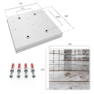 Key box for wall Wood texture