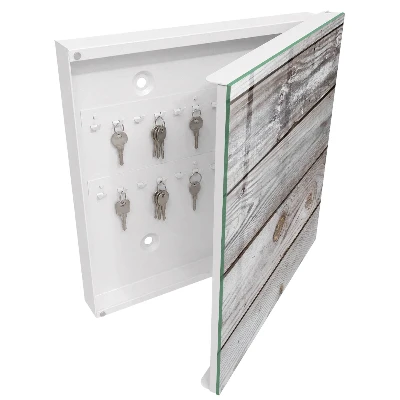 Key box for wall Wood texture