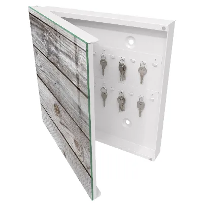 Key box for wall Wood texture