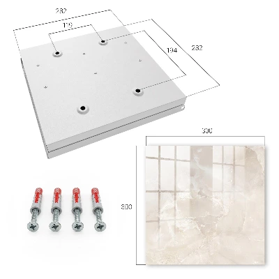 Wall mounted key box Marble elegance