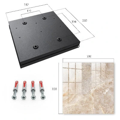 Key box for wall Beige marble