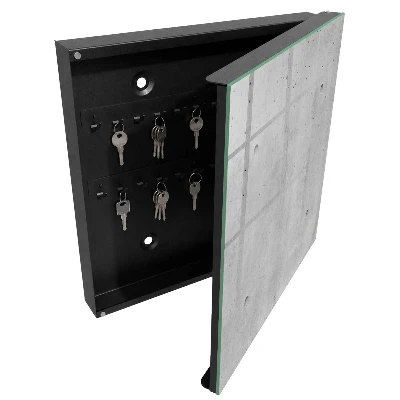 Key cabinet Raw concrete