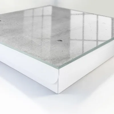 Key cabinet in raw concrete finish