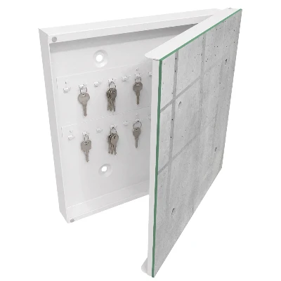 Key cabinet Raw concrete