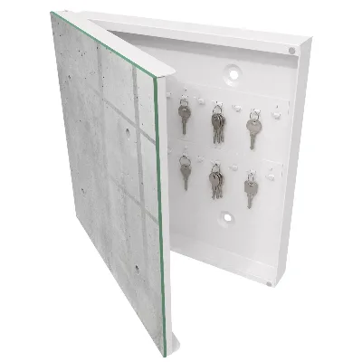 Key cabinet Raw concrete