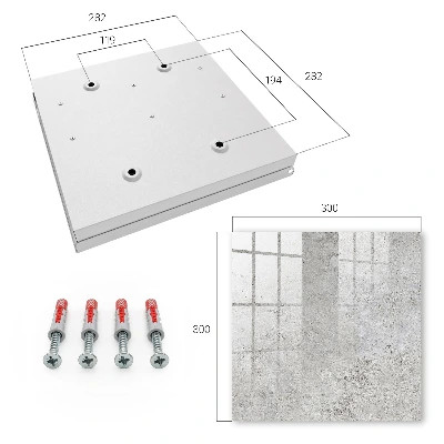 Key cabinet Grey surface