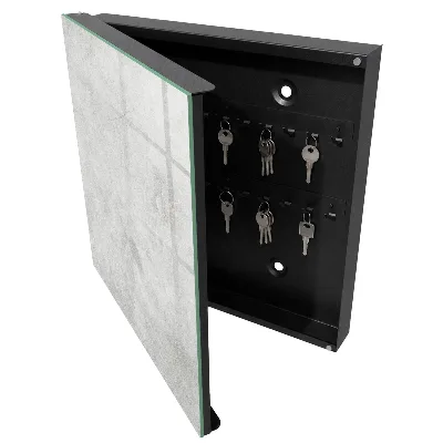 Key box for wall Grey stone