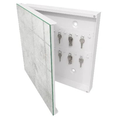 Key box for wall Grey stone