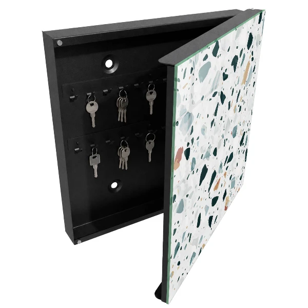 Wall mounted key box Colorful pebbles