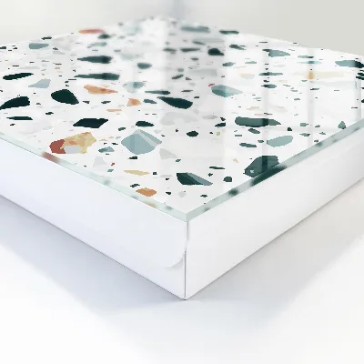Wall mounted key box colorful pebbles design
