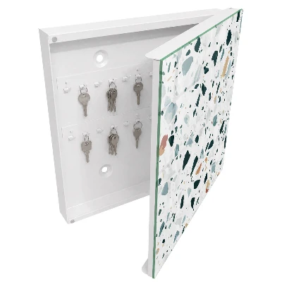 Wall mounted key box Colorful pebbles