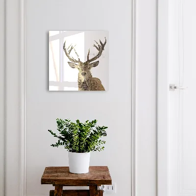 Wall mounted key box Winter deer