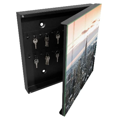 Key box for wall City skyline