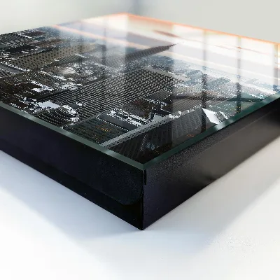 Key box for wall City skyline