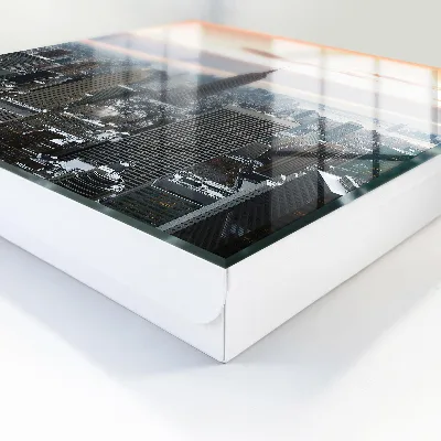 Key box for wall City skyline