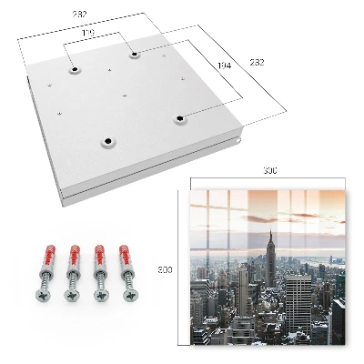 Key box for wall City skyline