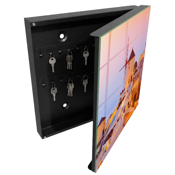 Wall mounted key box Greek island
