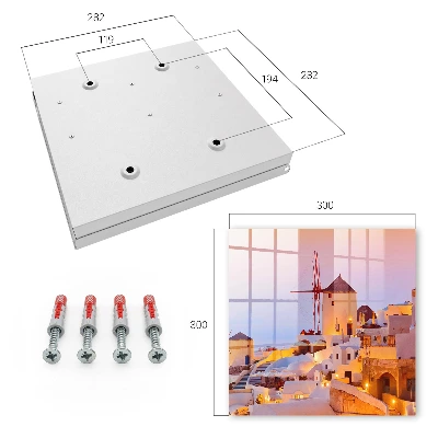 Wall mounted key box Greek island