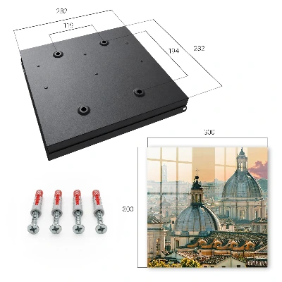 Key cabinet City skyline