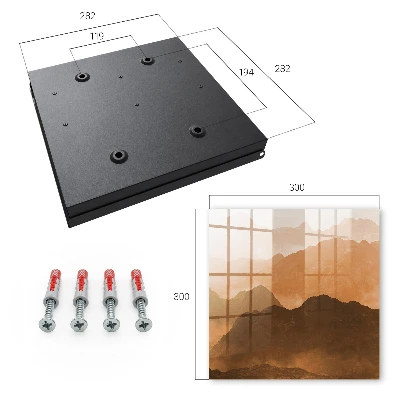 Key box for wall Mountain panorama