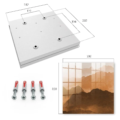 Key box for wall Mountain panorama