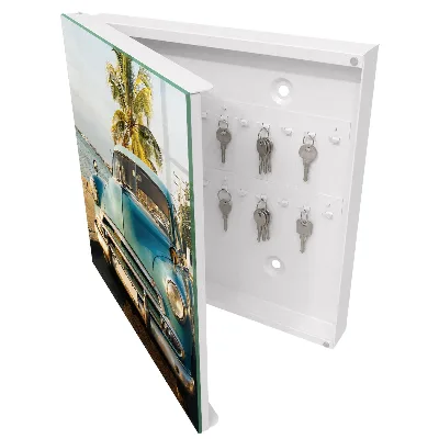 Wall mounted key box Retro car