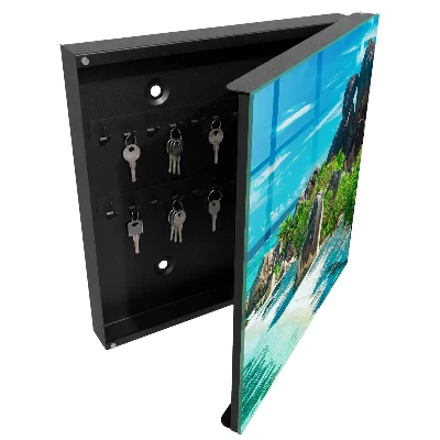 Wall mounted key box Tropical beach