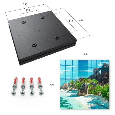 Wall mounted key box Tropical beach