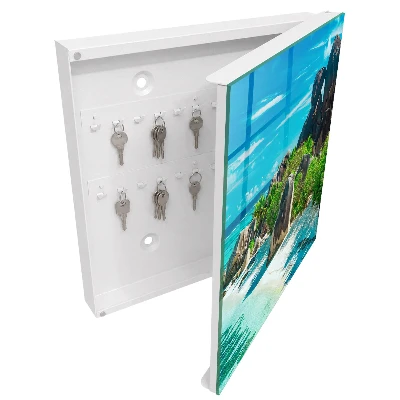 Wall mounted key box Tropical beach