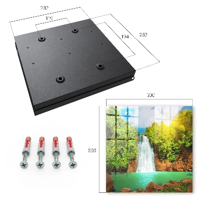 Key cabinet Tropical waterfall