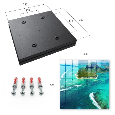 Wall mounted key box Tropical paradise