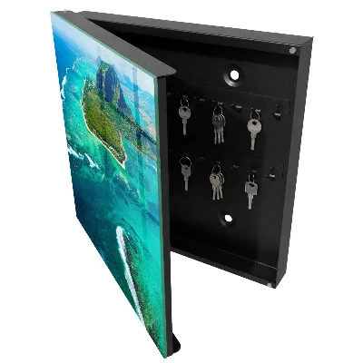 Wall mounted key box Tropical paradise