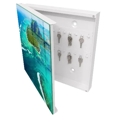 Wall mounted key box Tropical paradise