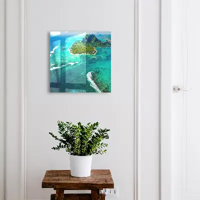 Wall mounted key box Tropical paradise