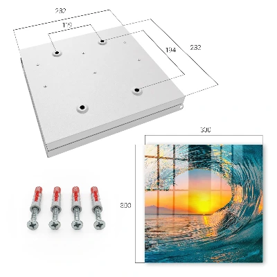 Key cabinet Sunset wave