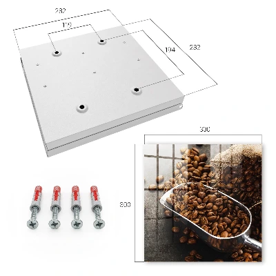 Coffee beans key box for wall