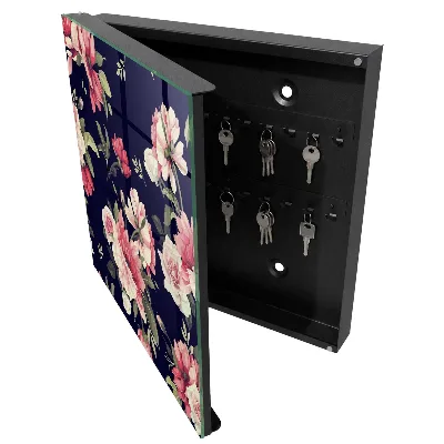 Key cabinet Romantic flowers