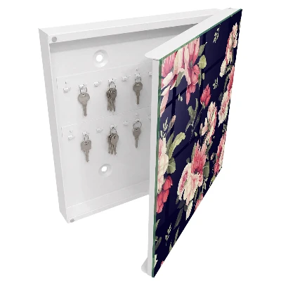 Key cabinet Romantic flowers