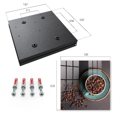Coffee beans key box for wall