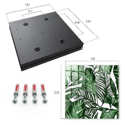 Wall mounted key box Botanical patterns