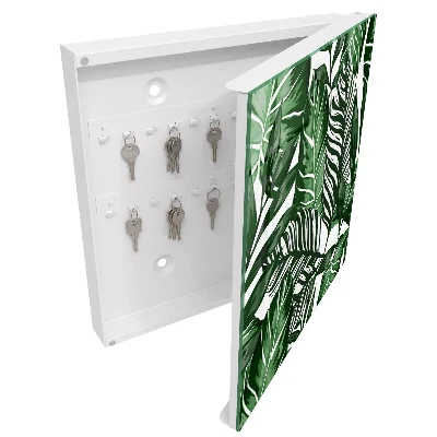 Wall mounted key box Botanical patterns