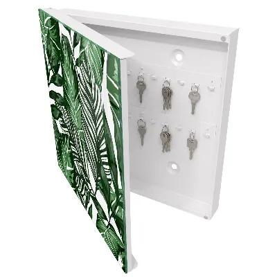 Wall mounted key box Botanical patterns