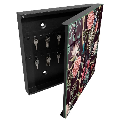 Key cabinet Flowers and birds