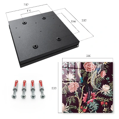 Key cabinet Flowers and birds
