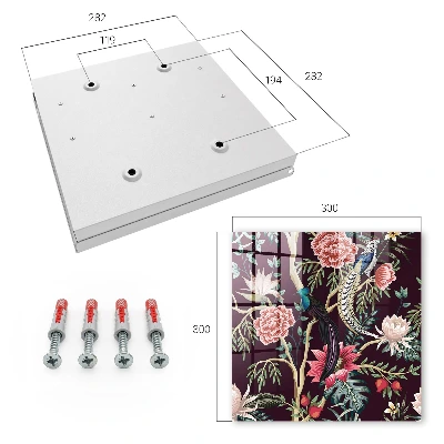 Key cabinet Flowers and birds